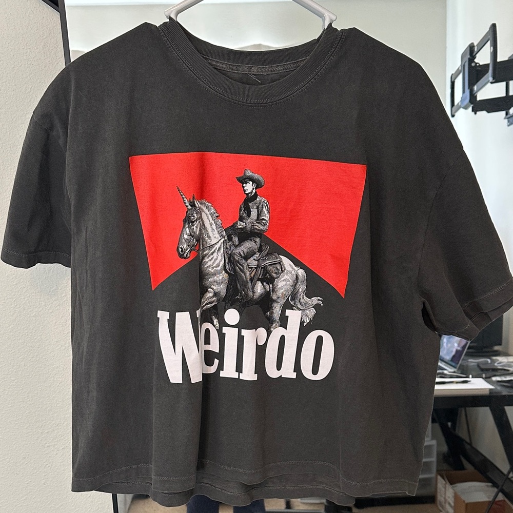 Dressed in Lala tee. Weirdo tee, boxy short tee. L/XL. New without tags.